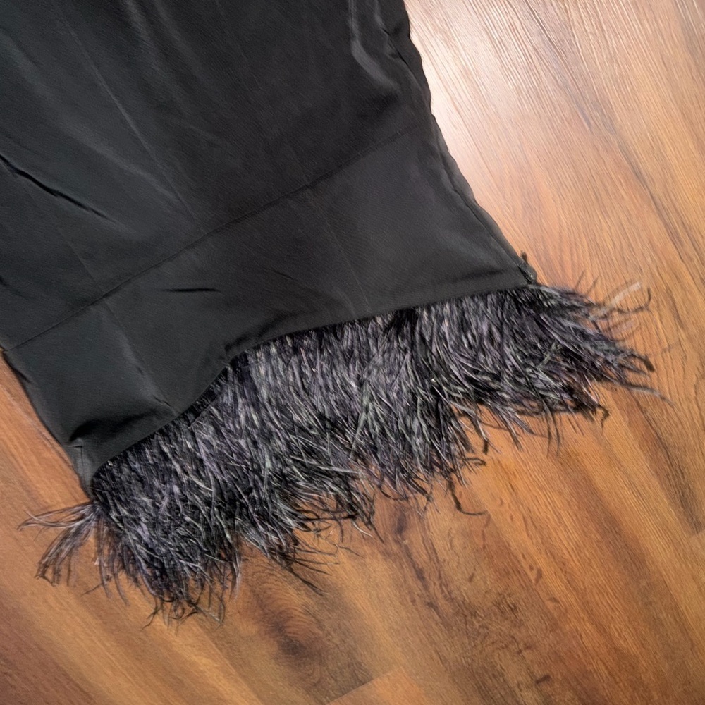 Nwt Lpa
Aurora Dress Black ostrich feather revolve L formal party evening $240 - Picture 7 of 7